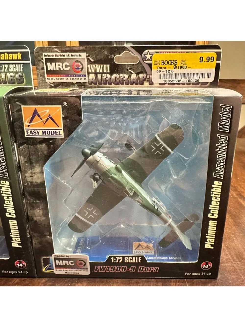 Easy Model 1:72 Scale WWII Aircraft Series P-40E Tomahawk & Fw190D-9 Dora